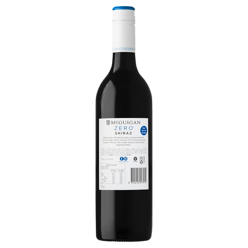 MCGUIGAN ZERO SHIRAZ