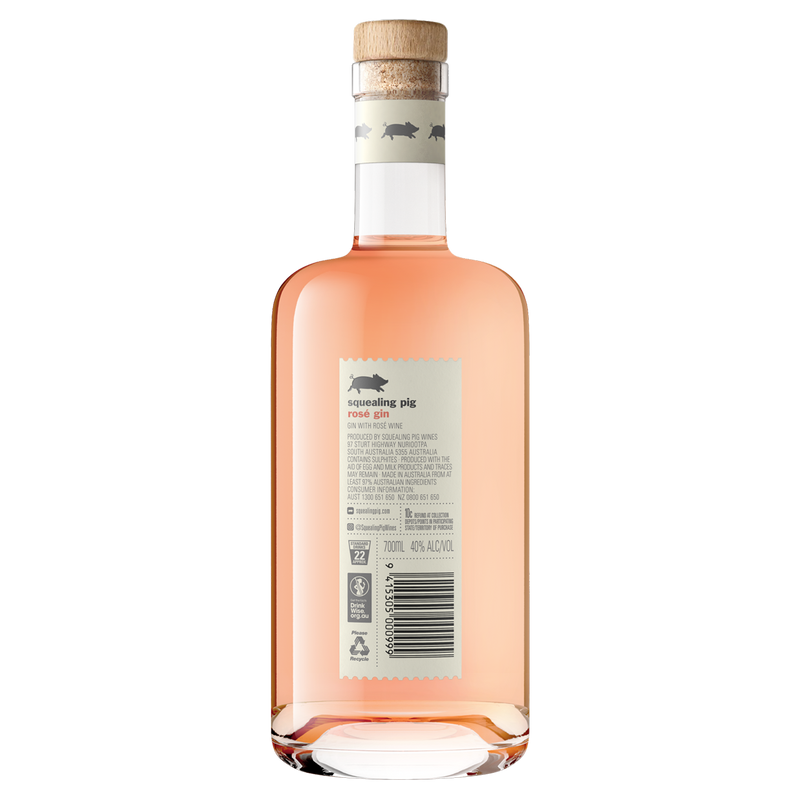 SQUEALING PIG ROSE GIN 700ML