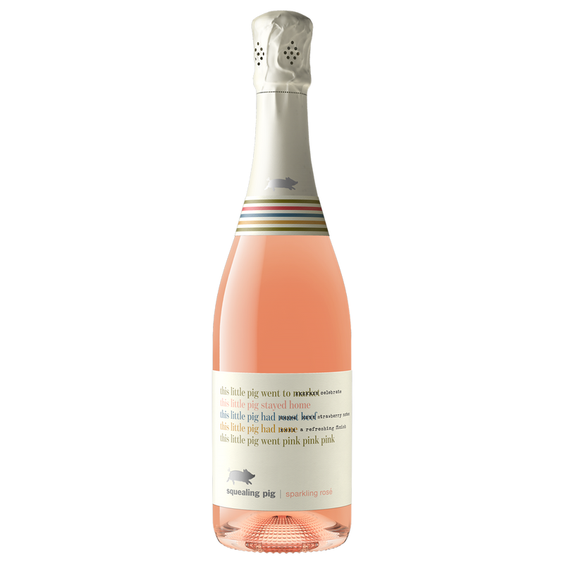 SQUEALING PIG SPARKLING ROSE