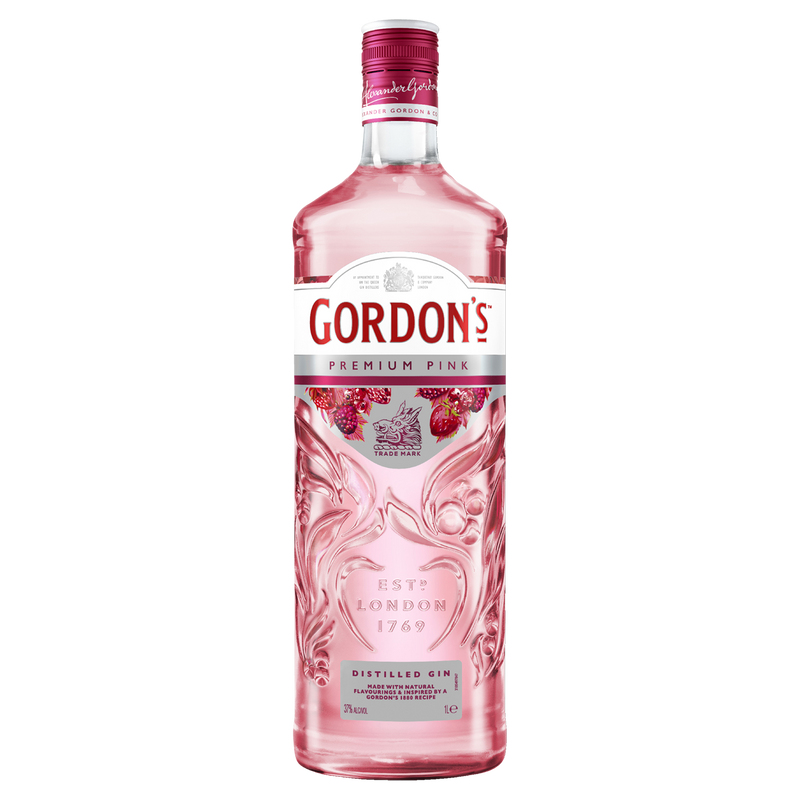GORDONS PINK GIN 1LTR