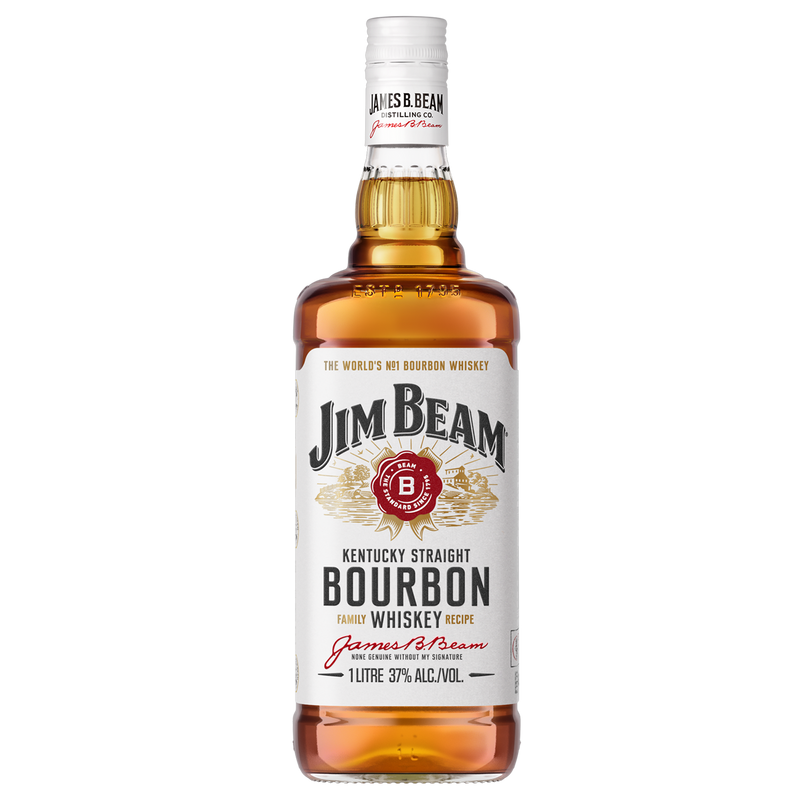 JIM BEAM WHITE LABEL 1LTR