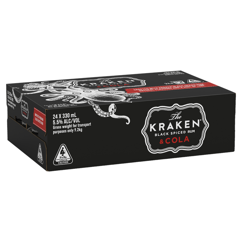 KRAKEN RUM & COLA CANS