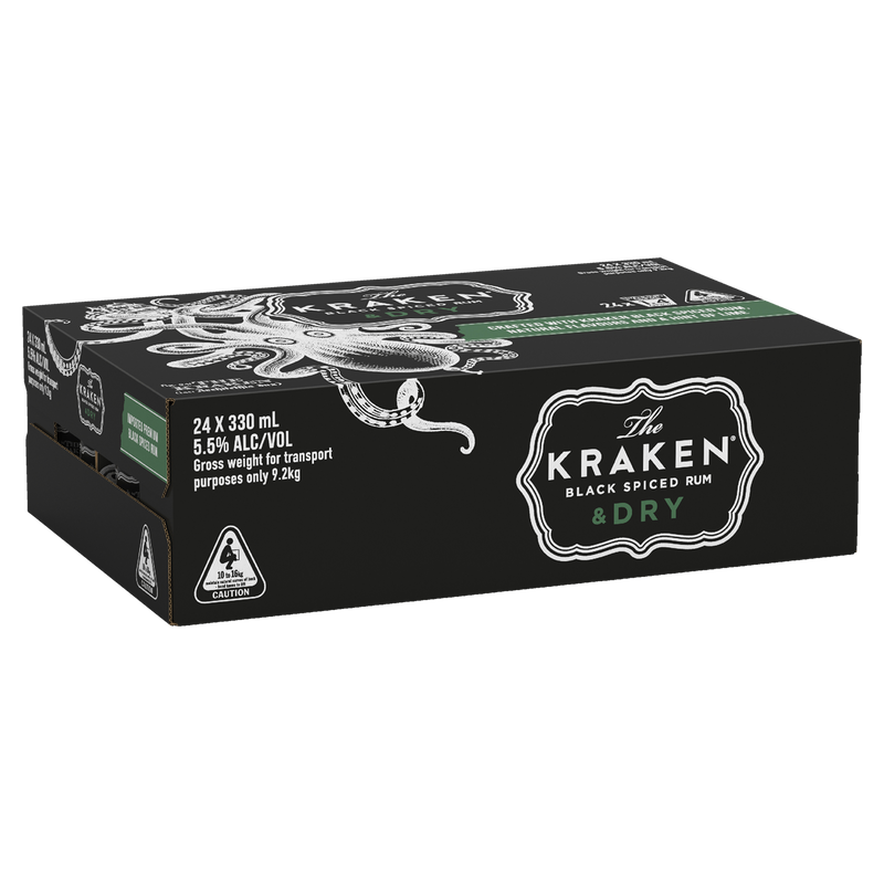 KRAKEN RUM & DRY CANS