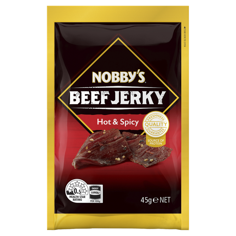 NOBBYS JERKY HOT & SPICY 45g