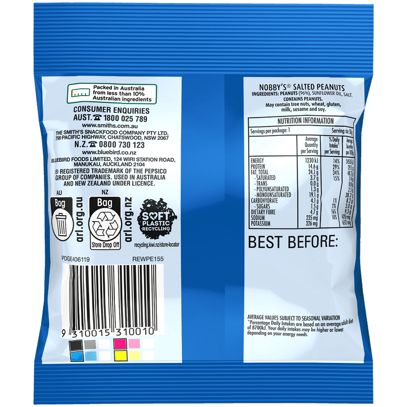 NOBBYS PEANUTS 50G