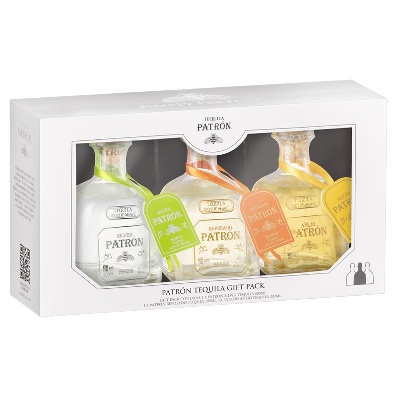 PATRON TEQUILA GIFT PACK 3 x 200ML