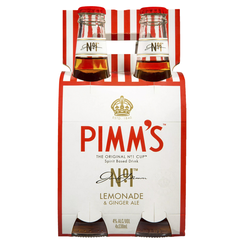 PIMMS LEMONADE GINGER ALE BOTTLES
