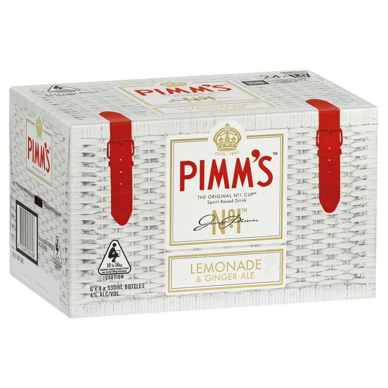 PIMMS LEMONADE GINGER ALE BOTTLES