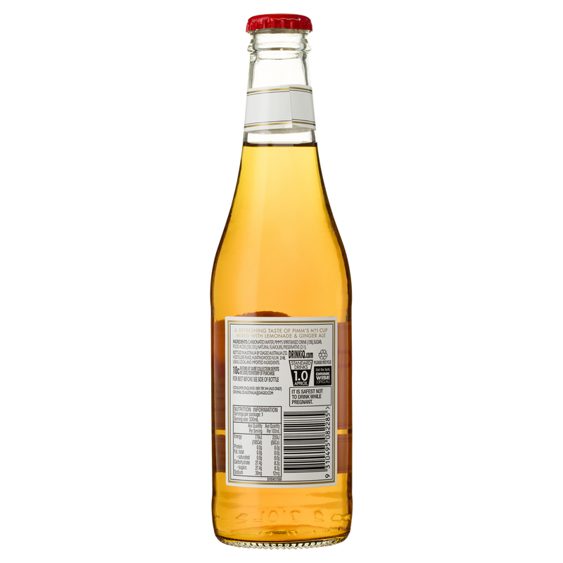 PIMMS LEMONADE GINGER ALE BOTTLES
