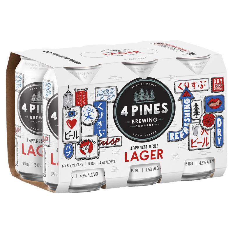 4 PINES JAPANESE LAGER CAN