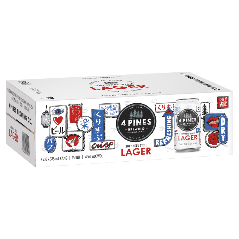 4 PINES JAPANESE LAGER CAN
