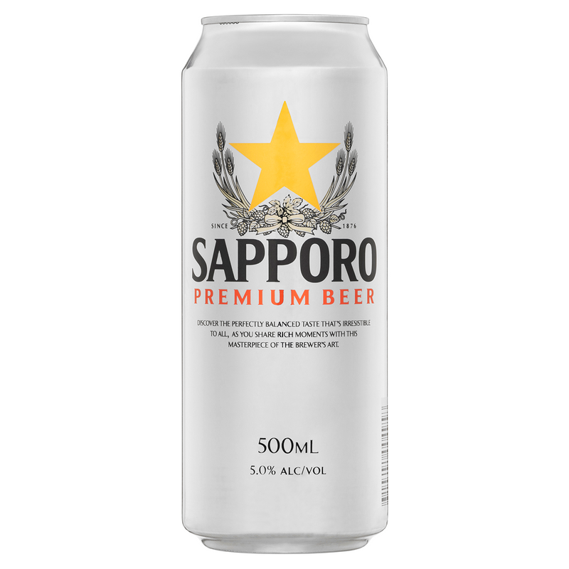 SAPPORO 500ML CANS
