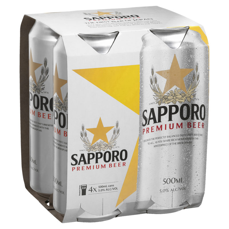 SAPPORO 500ML CANS