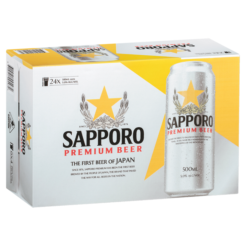SAPPORO 500ML CANS