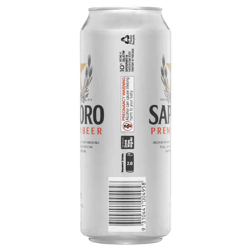 SAPPORO 500ML CANS