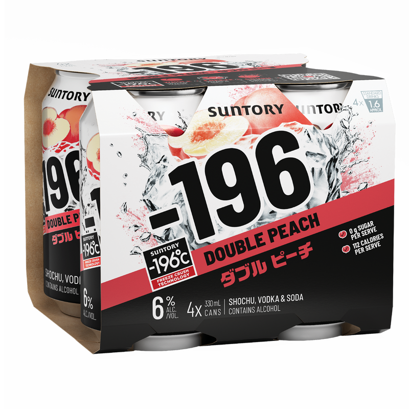 SUNTORY -196 DOUBLE PEACH CANS