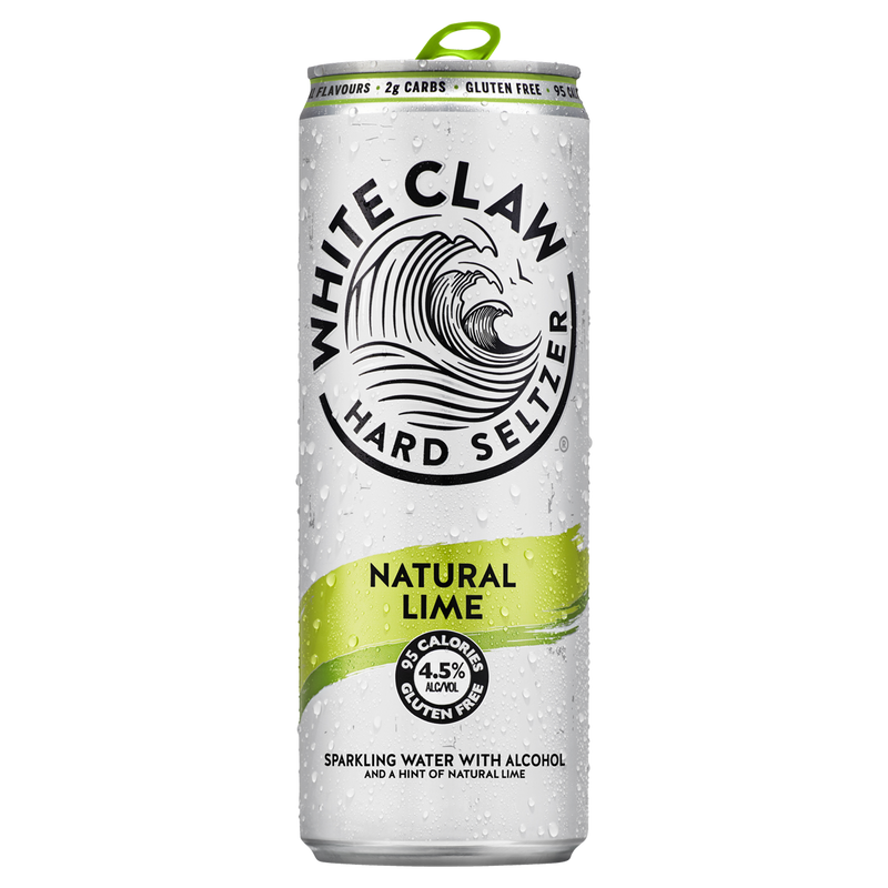 WHITE CLAW LIME SELTZER CANS