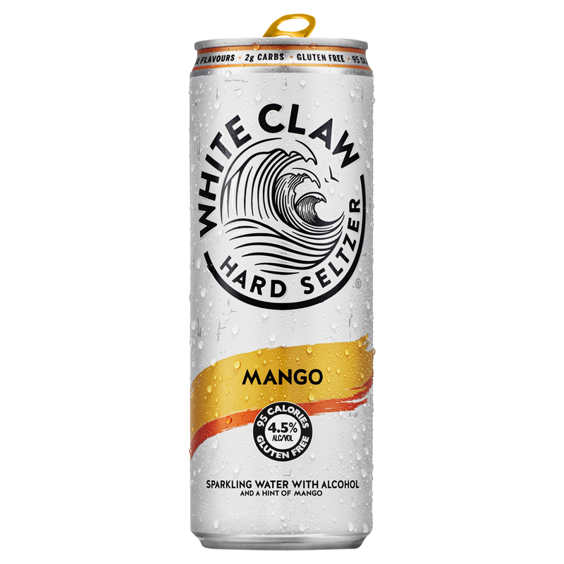 WHITE CLAW MANGO SELTZER CANS
