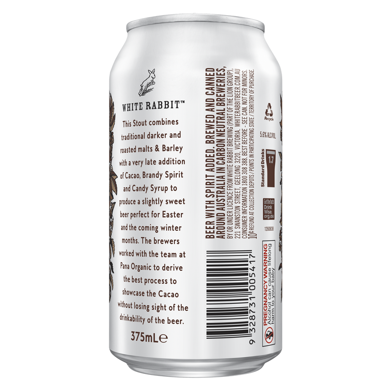 WHITE RABBIT CHOCOLATE STOUT CAN