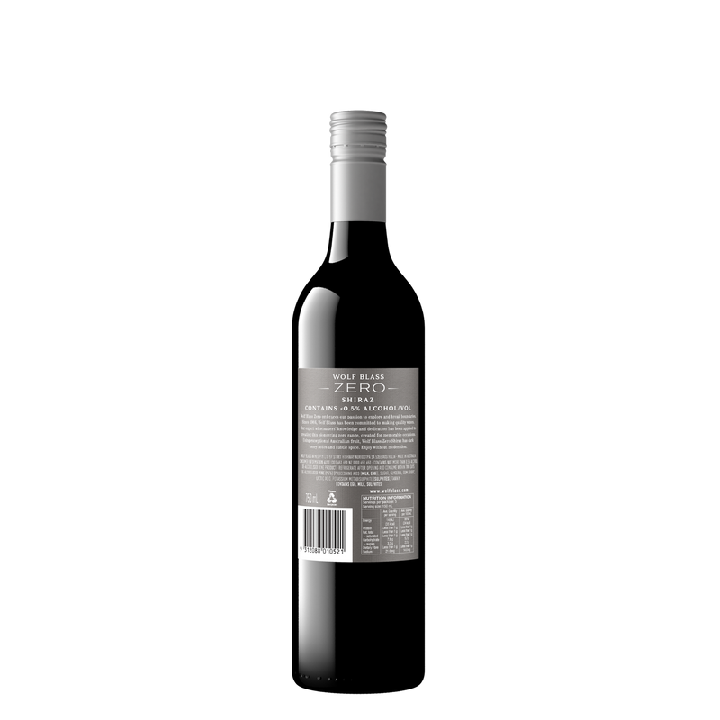 WOLF BLASS ZERO SHIRAZ