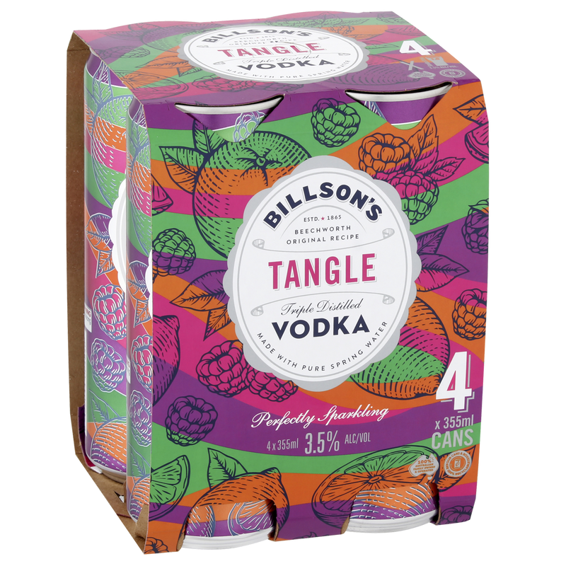 BILLSONS VODKA TANGLE CANS