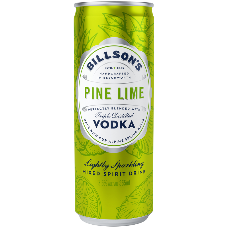 BILLSONS VODKA PINE LIME CANS