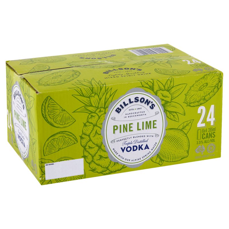 BILLSONS VODKA PINE LIME CANS