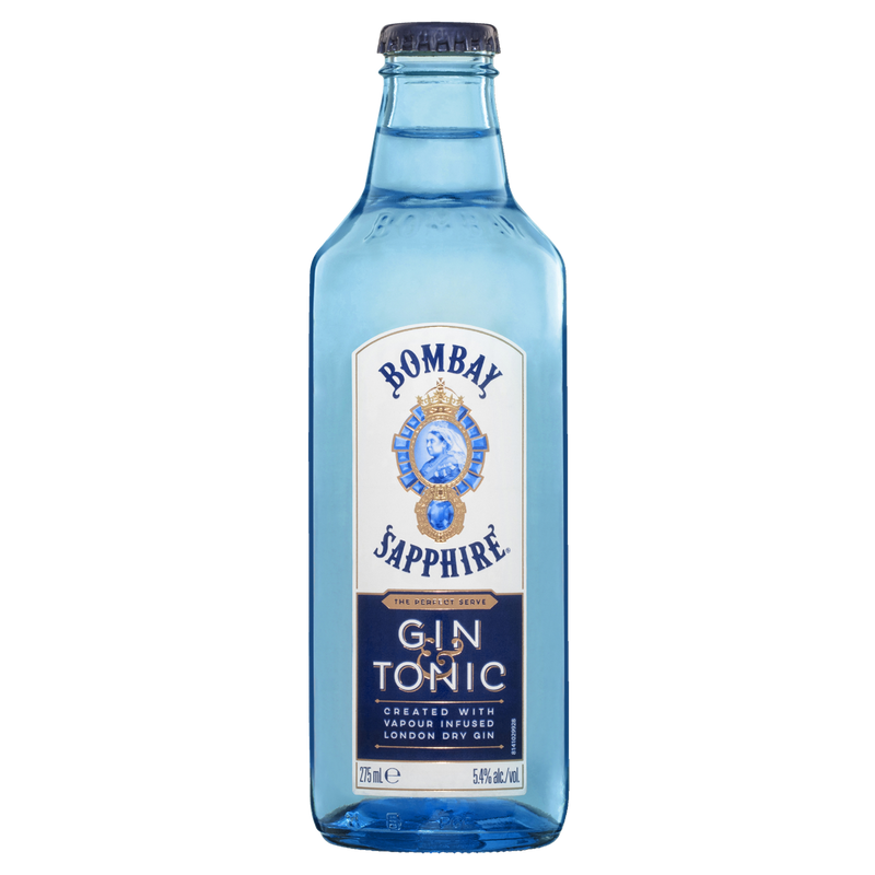 BOMBAY SAPPHIRE GIN & TONIC BOTTLES