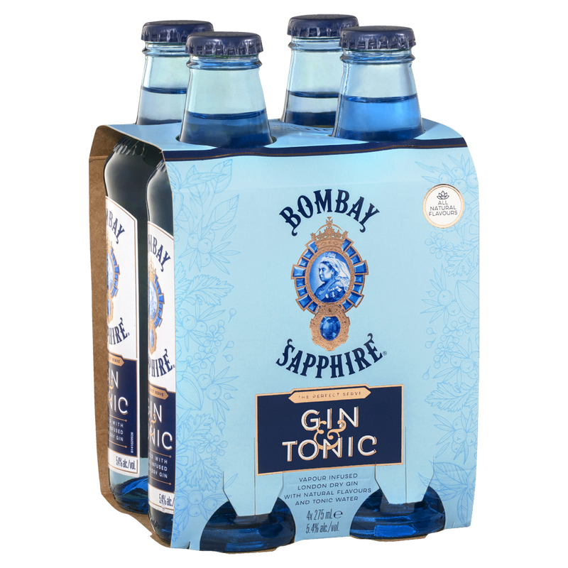 BOMBAY SAPPHIRE GIN & TONIC BOTTLES