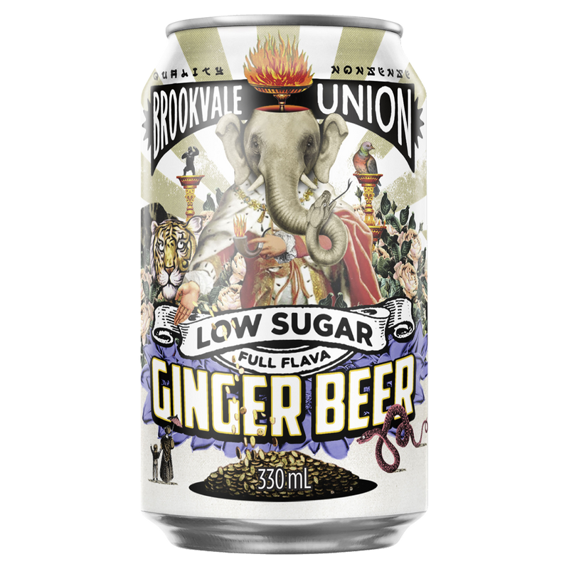 BROOKVALE UNION GINGER BEER LOW SUGAR CAN