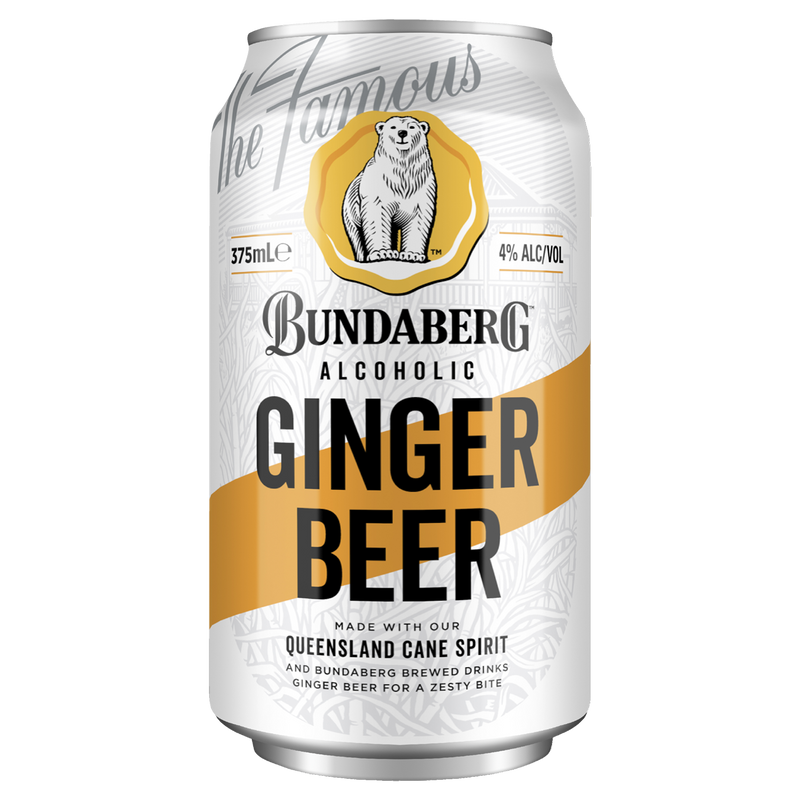 BUNDABERG ALCOHOLIC GINGER BEER CAN