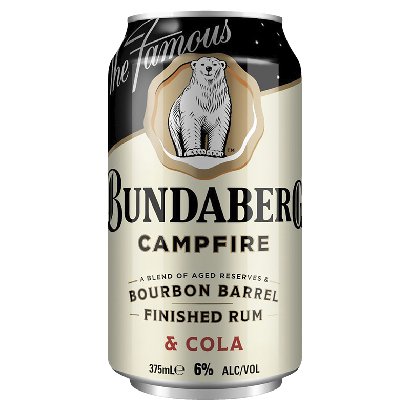 BUNDABERG CAMPFIRE RUM & COLA 6% CANS