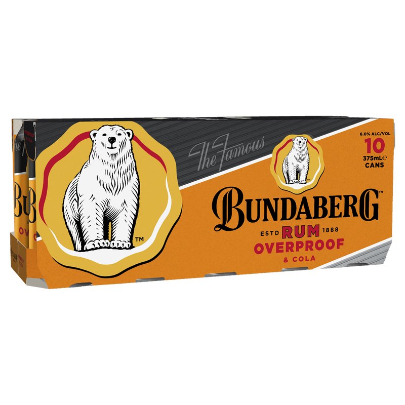 BUNDABERG OP RUM & COLA 10PKS
