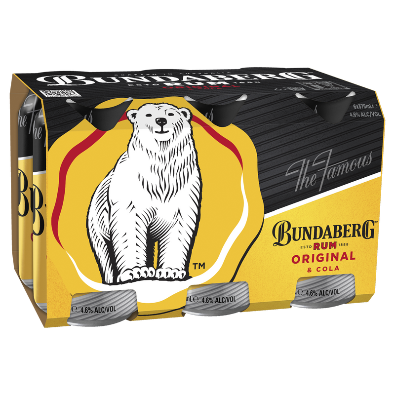 BUNDABERG RUM UP & COLA CANS
