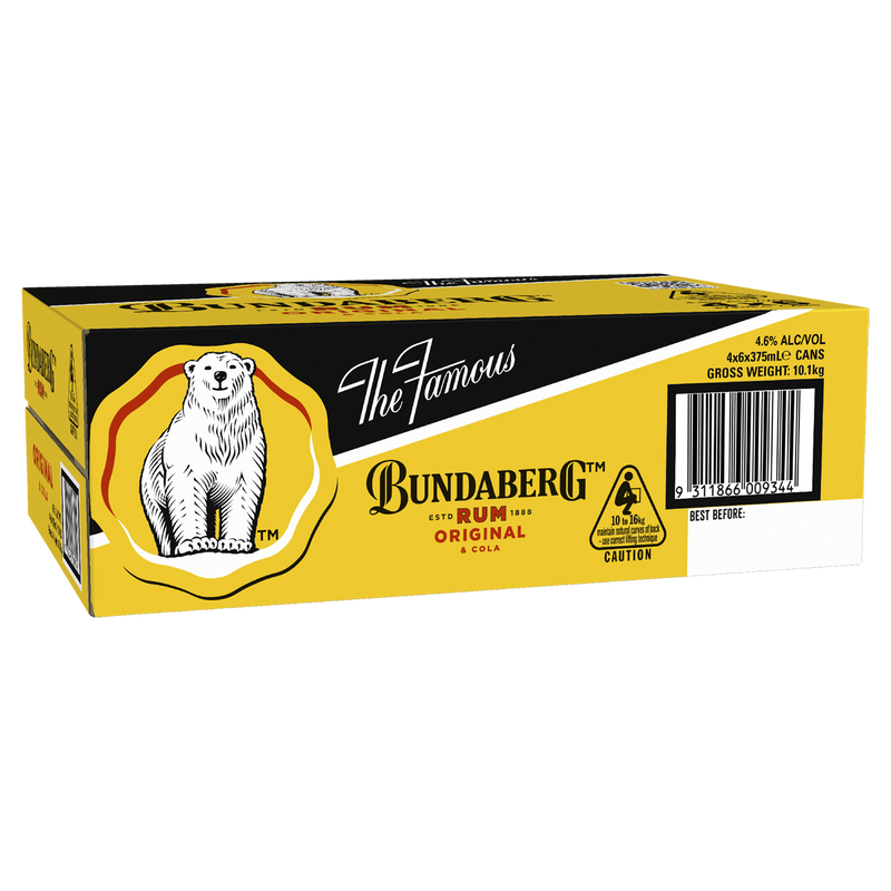 BUNDABERG RUM UP & COLA CANS