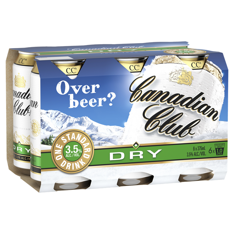 CANADIAN CLUB & DRY 3.5% CAN 375ML