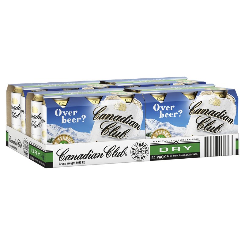 CANADIAN CLUB & DRY 3.5% CAN 375ML