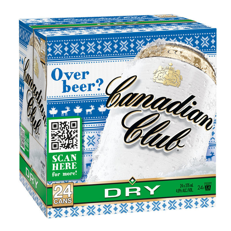 CANADIAN CLUB & DRY 4.8% CUBE CANS