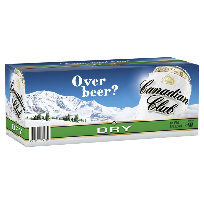 CANADIAN CLUB & DRY 10 PACK CANS