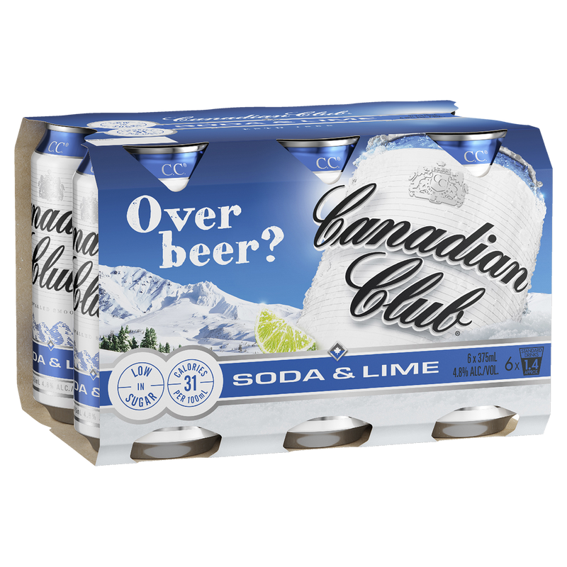 CANADIAN CLUB & SODA CANS