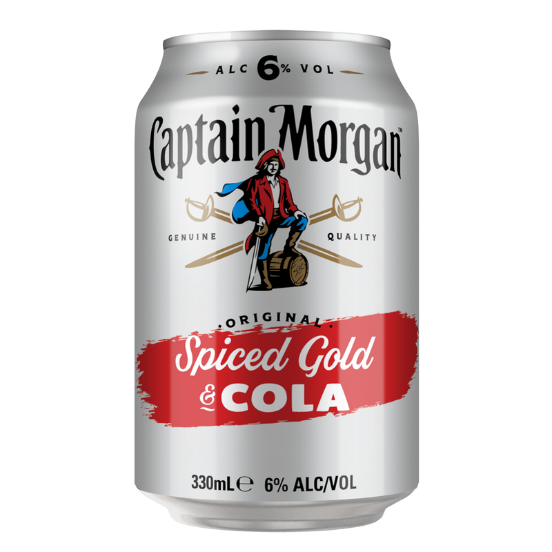 CAPTAIN MORGAN & COLA 6% CANS