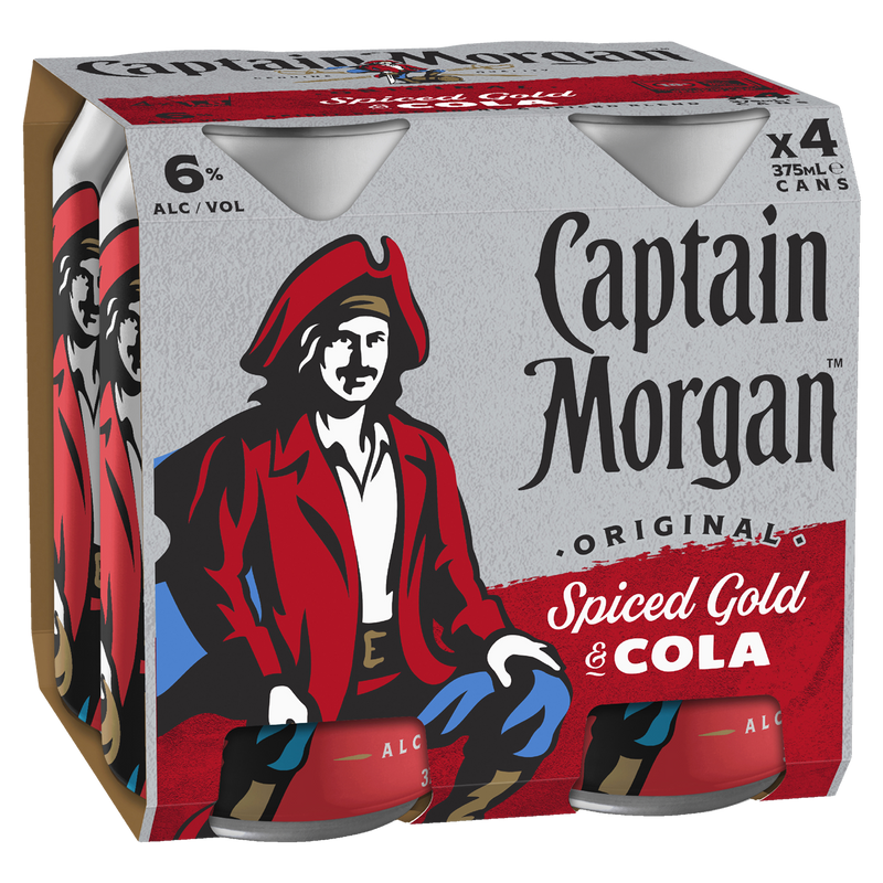 CAPTAIN MORGAN & COLA 6% CANS