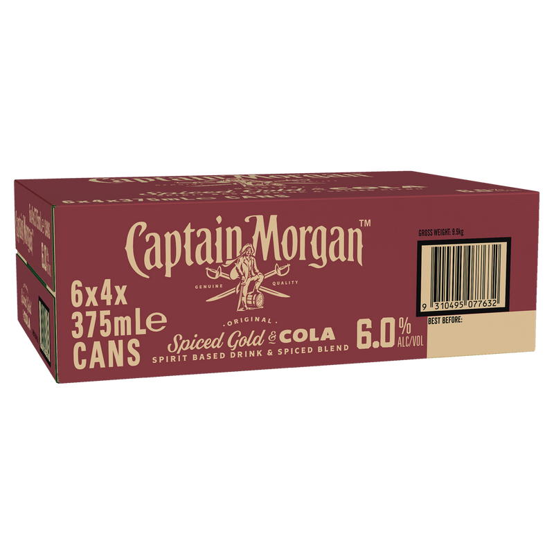 CAPTAIN MORGAN & COLA 6% CANS