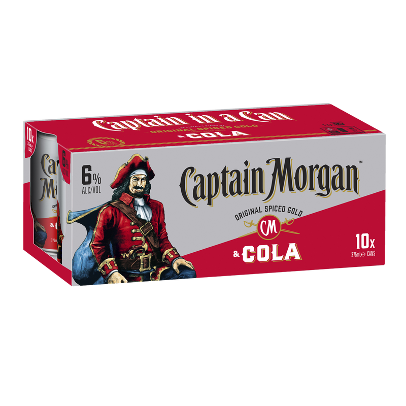 CAPTAIN MORGAN & COLA 10PK