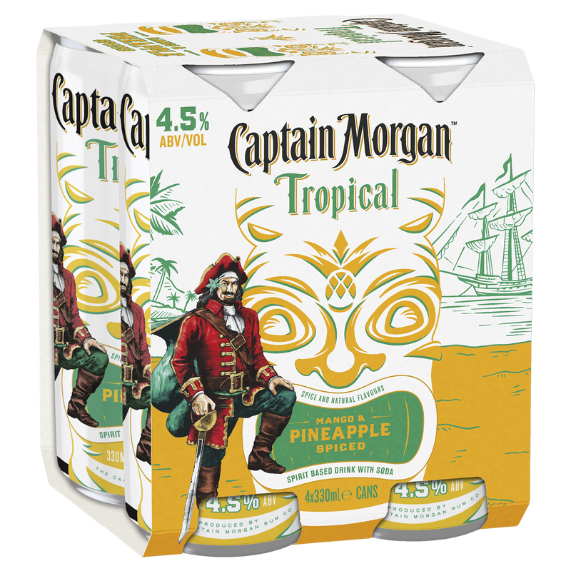 CAPTAIN MORGAN TROPICAL CANS