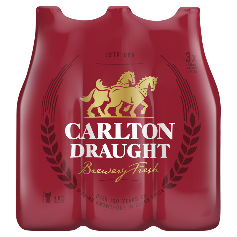 CARLTON DRAUGHT LONGNECKS