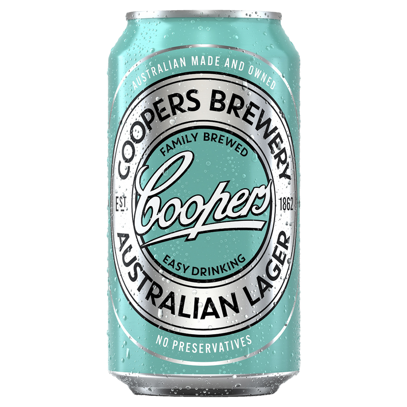 COOPERS AUSTRALIAN LAGER CANS