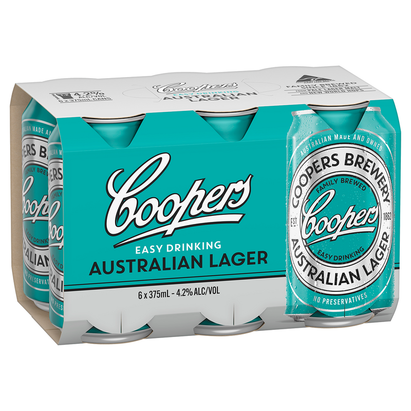 COOPERS AUSTRALIAN LAGER CANS