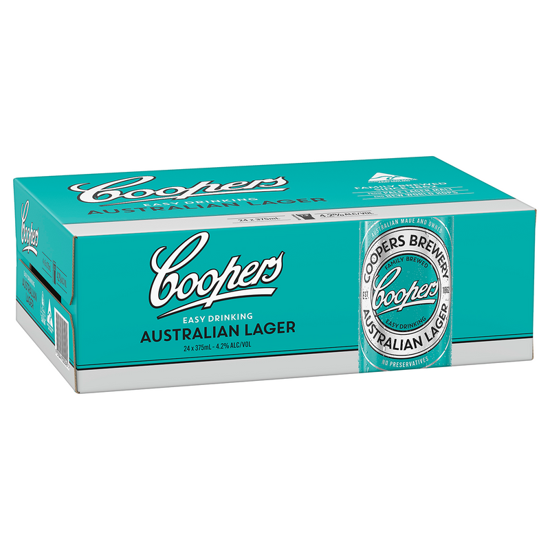 COOPERS AUSTRALIAN LAGER CANS