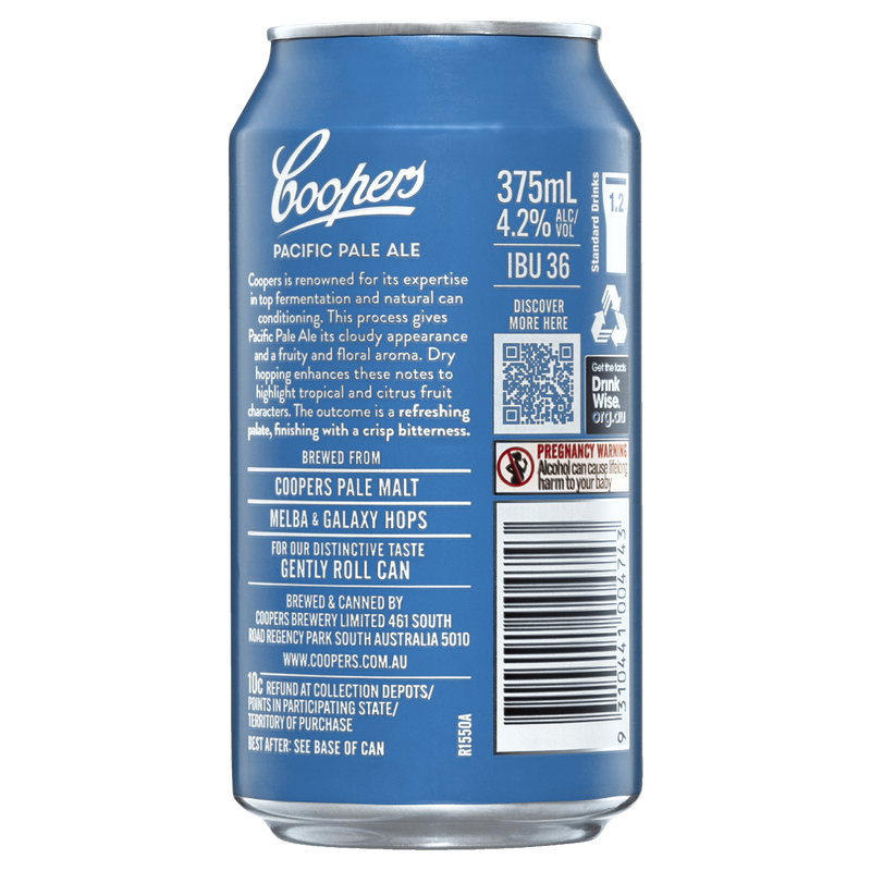 COOPERS PACIFIC PALE ALE CANS